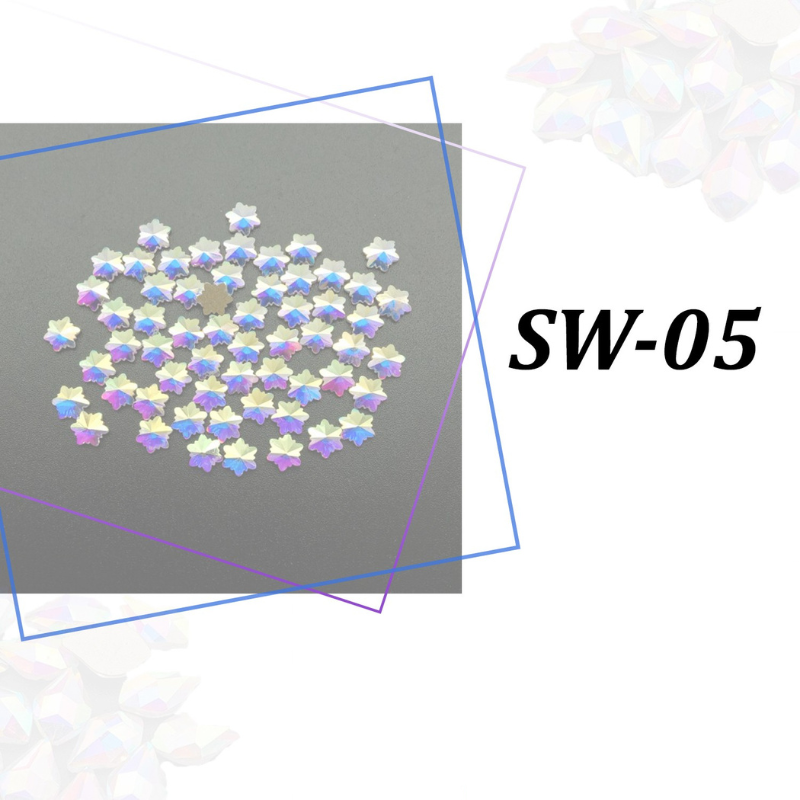 6 Διακοσμητικά Νυχιών Τυπου Swarovski - Image 1