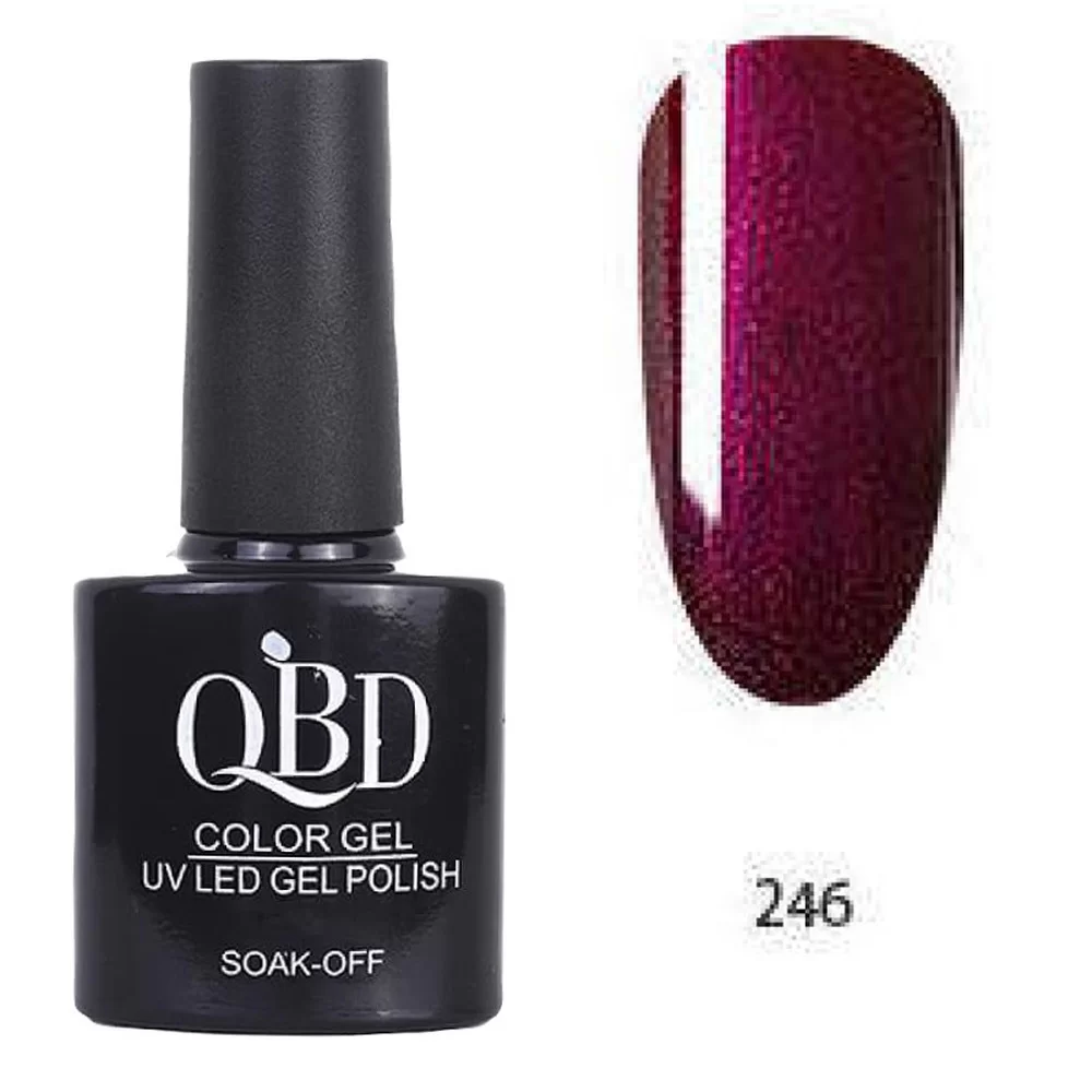 fiwo-1EUXxRDl Επαγγελματικό Ημιμόνιμο Βερνίκι QBD Color Gel UV LED GEL POLISH SHELLAC SOAK-OFF 10ML - 246 - Image 1
