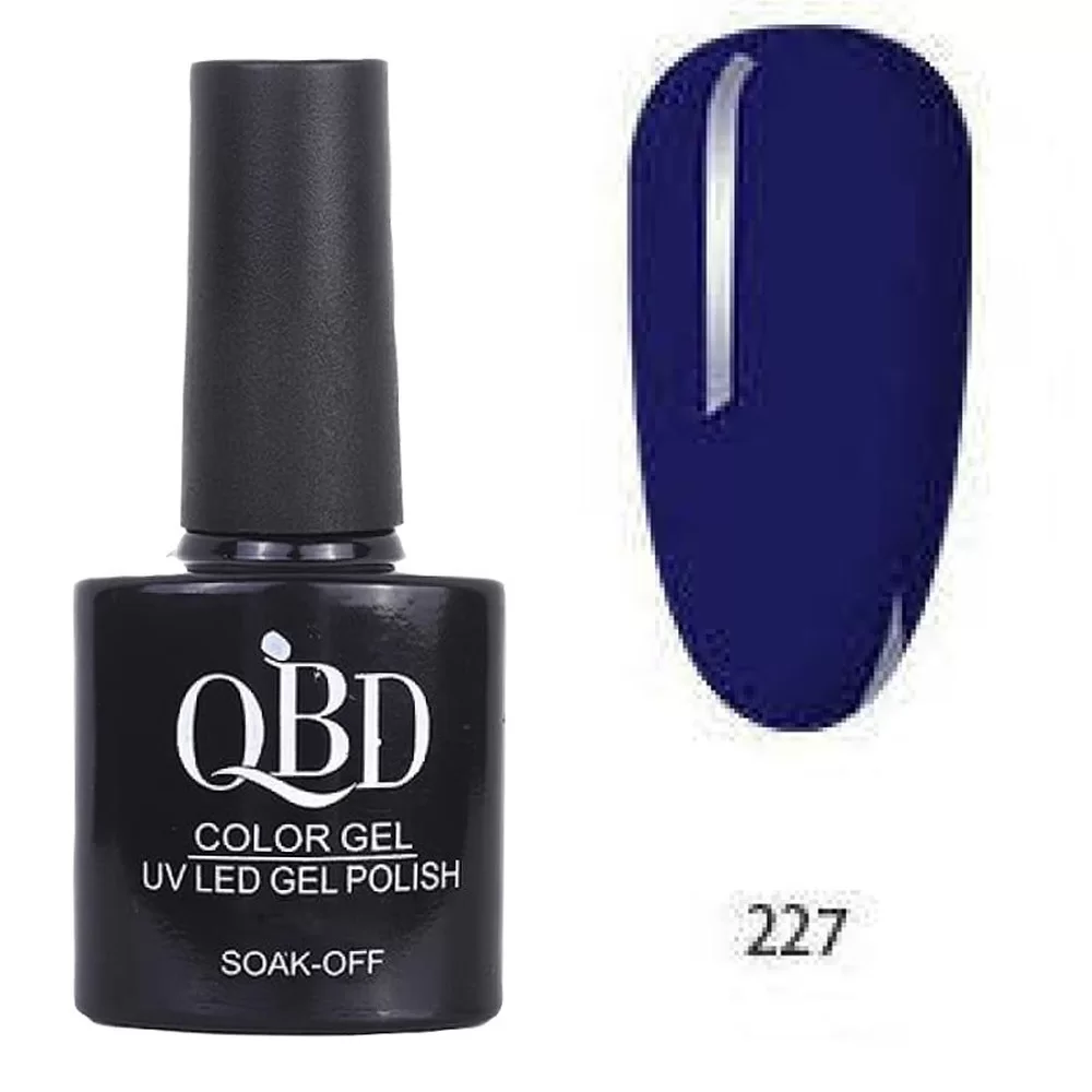 fiwo-1cfPuyed Επαγγελματικό Ημιμόνιμο Βερνίκι QBD Color Gel UV LED GEL POLISH SHELLAC SOAK-OFF 10ML - 227 - Image 1