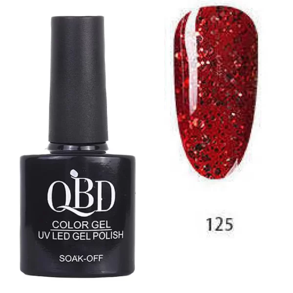 Επαγγελματικό Ημιμόνιμο Βερνίκι QBD Color Gel UV LED GEL POLISH SHELLAC SOAK-OFF 10ML - 125