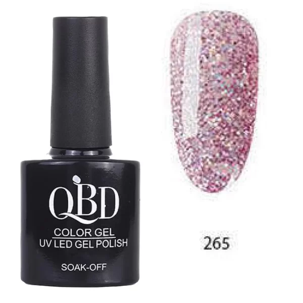 Επαγγελματικό Ημιμόνιμο Βερνίκι QBD Color Gel UV LED GEL POLISH SHELLAC SOAK-OFF 10ML - 265