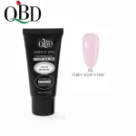 GEL ΧΤΙΣΙΜΑΤΟΣ QBD ACRYLIC GEL UV/LED NAIL GEL - SOAK OFF LIGHT PINK CLEAR 30ML NY-QBD1333-03