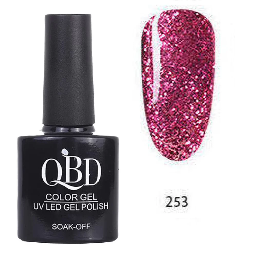 fiwo-AGGFr7MH Επαγγελματικό Ημιμόνιμο Βερνίκι QBD Color Gel UV LED GEL POLISH SHELLAC SOAK-OFF 10ML - 253 - Image 1