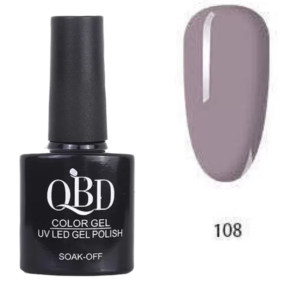 Επαγγελματικό Ημιμόνιμο Βερνίκι QBD Color Gel UV LED GEL POLISH SHELLAC SOAK-OFF 10ML - 108