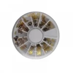 ΚΑΡΟΥΖΕΛ 6CM ΜΕ ΧΡΥΣΑ ΔΙΑΚΟΣΜΗΤΙΚΑ ΣΤΡΑΣ ΝΥΧΙΩΝ ΟΕΜ NY-51750-5