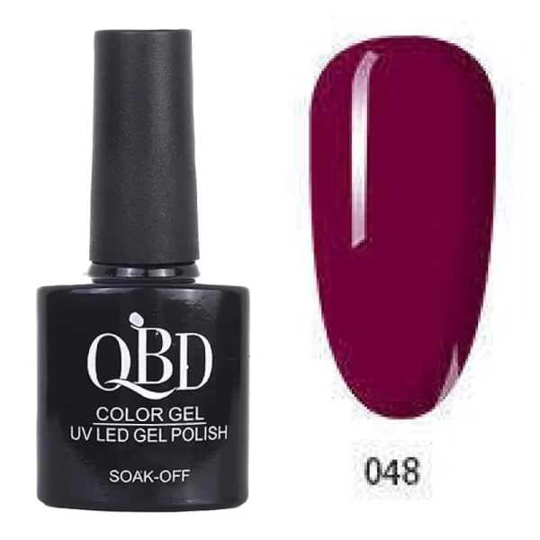 Επαγγελματικό Ημιμόνιμο Βερνίκι QBD Color Gel UV LED GEL POLISH SHELLAC SOAK-OFF 10ML - 048