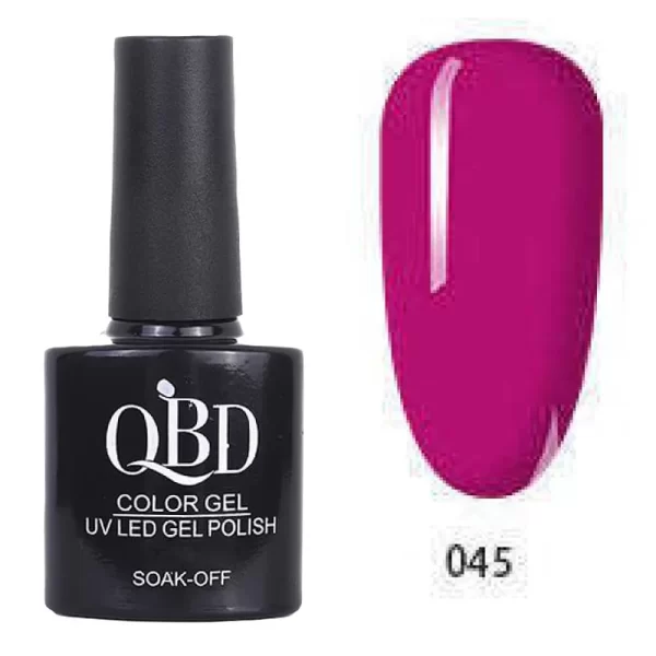 Επαγγελματικό Ημιμόνιμο Βερνίκι QBD Color Gel UV LED GEL POLISH SHELLAC SOAK-OFF 10ML - 045