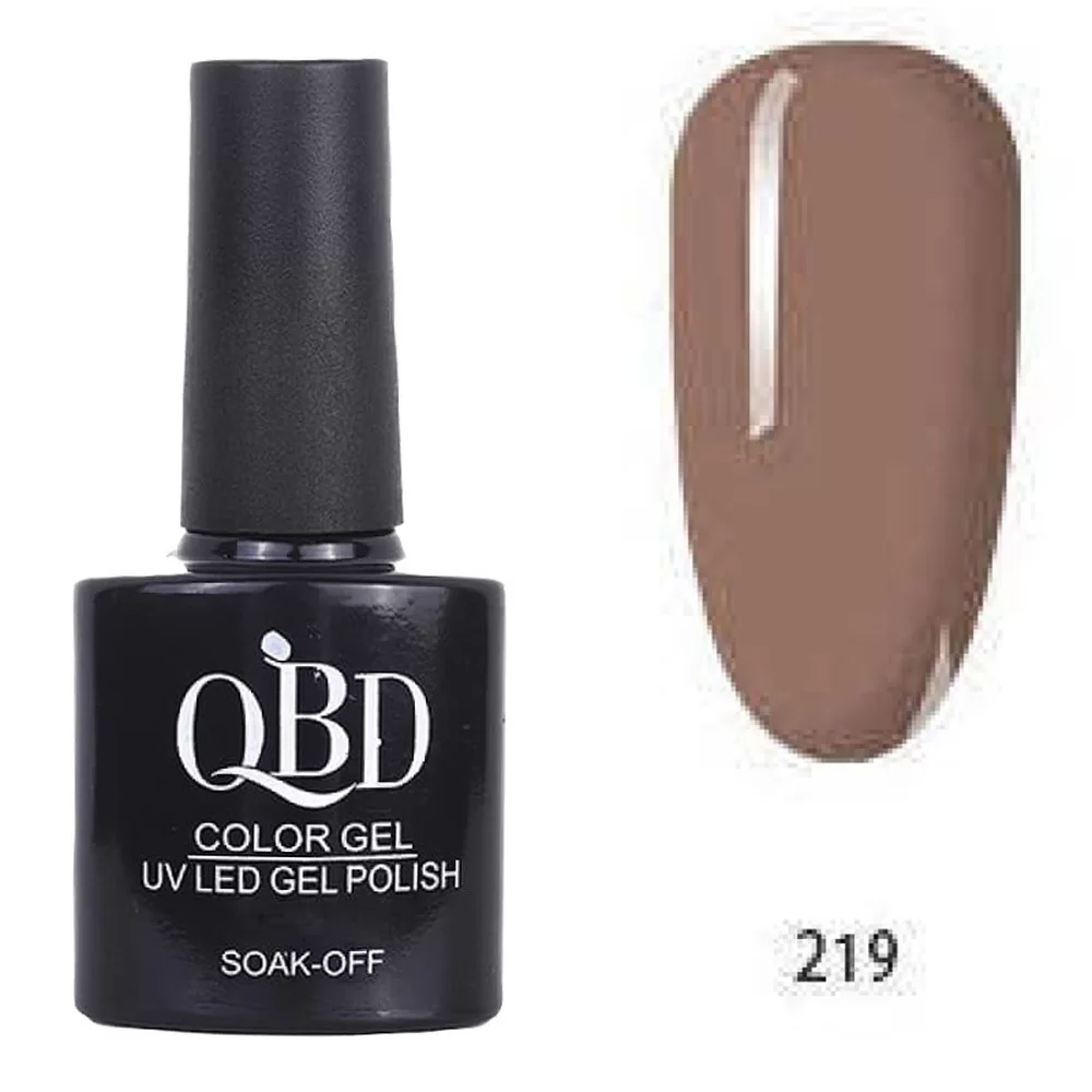 fiwo-E4liK8cS Επαγγελματικό Ημιμόνιμο Βερνίκι QBD Color Gel UV LED GEL POLISH SHELLAC SOAK-OFF 10ML - 219 - Image 1