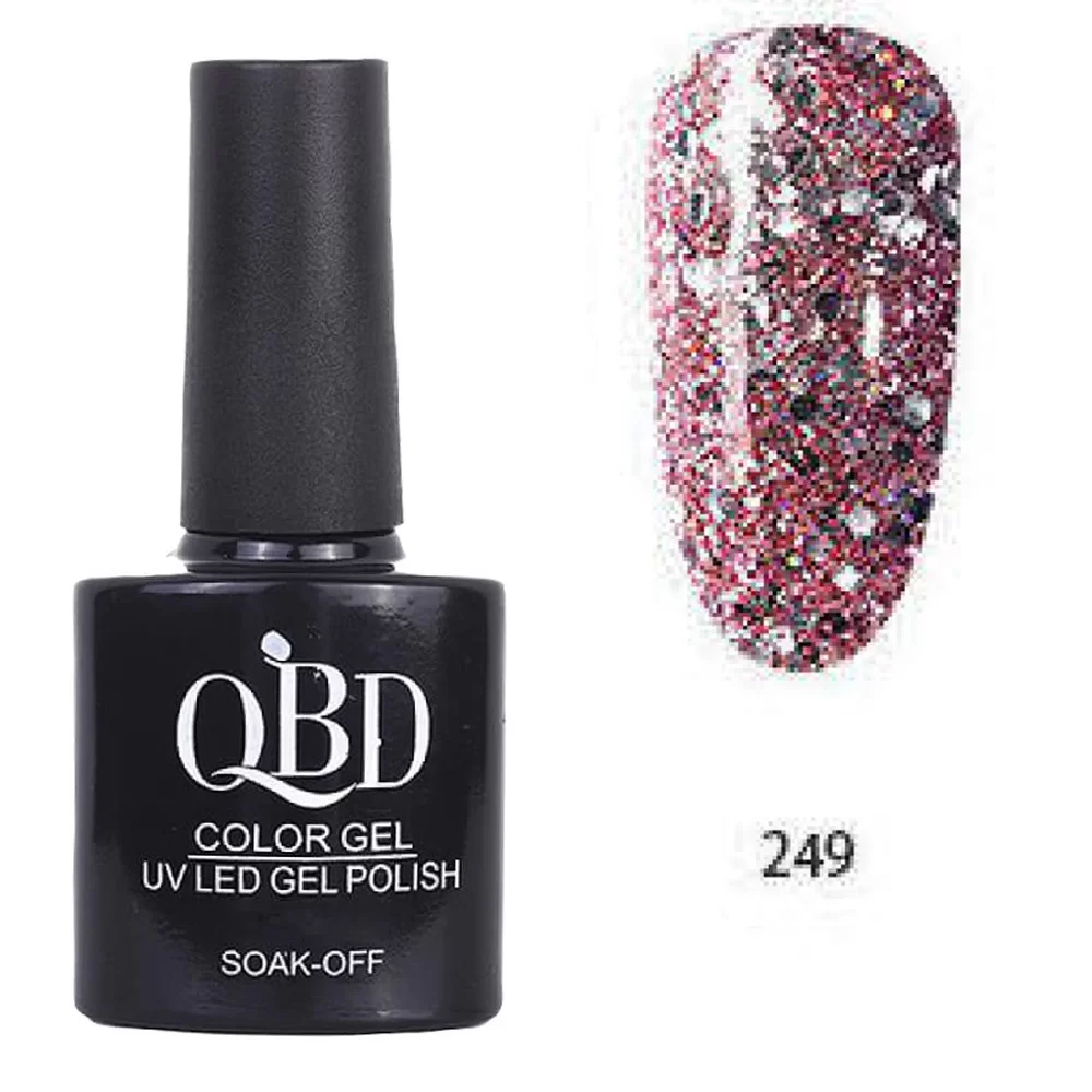 fiwo-IeLZRAs5 Επαγγελματικό Ημιμόνιμο Βερνίκι QBD Color Gel UV LED GEL POLISH SHELLAC SOAK-OFF 10ML - 249 - Image 1