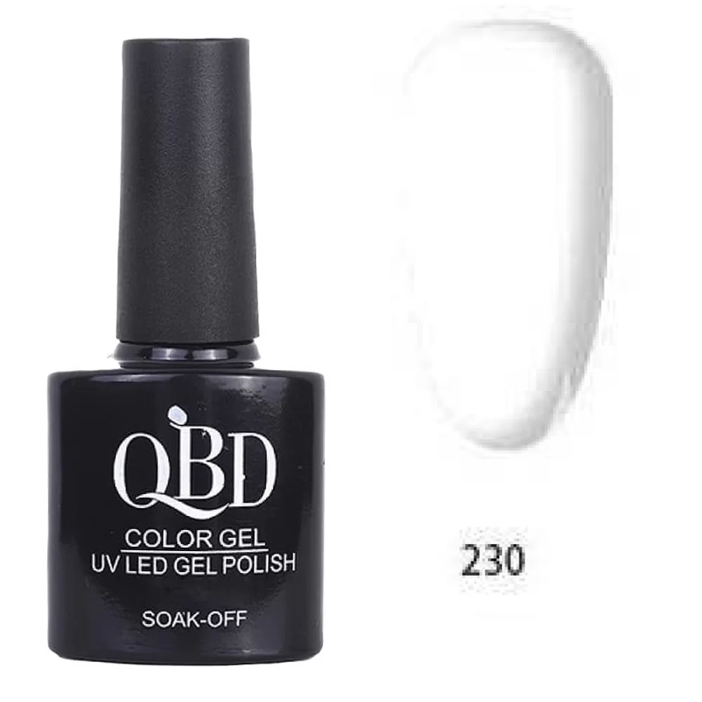 fiwo-MBaT63mn Επαγγελματικό Ημιμόνιμο Βερνίκι QBD Color Gel UV LED GEL POLISH SHELLAC SOAK-OFF 10ML - 230 - Image 1