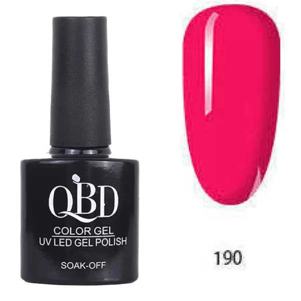 Επαγγελματικό Ημιμόνιμο Βερνίκι QBD Color Gel UV LED GEL POLISH SHELLAC SOAK-OFF 10ML - 190