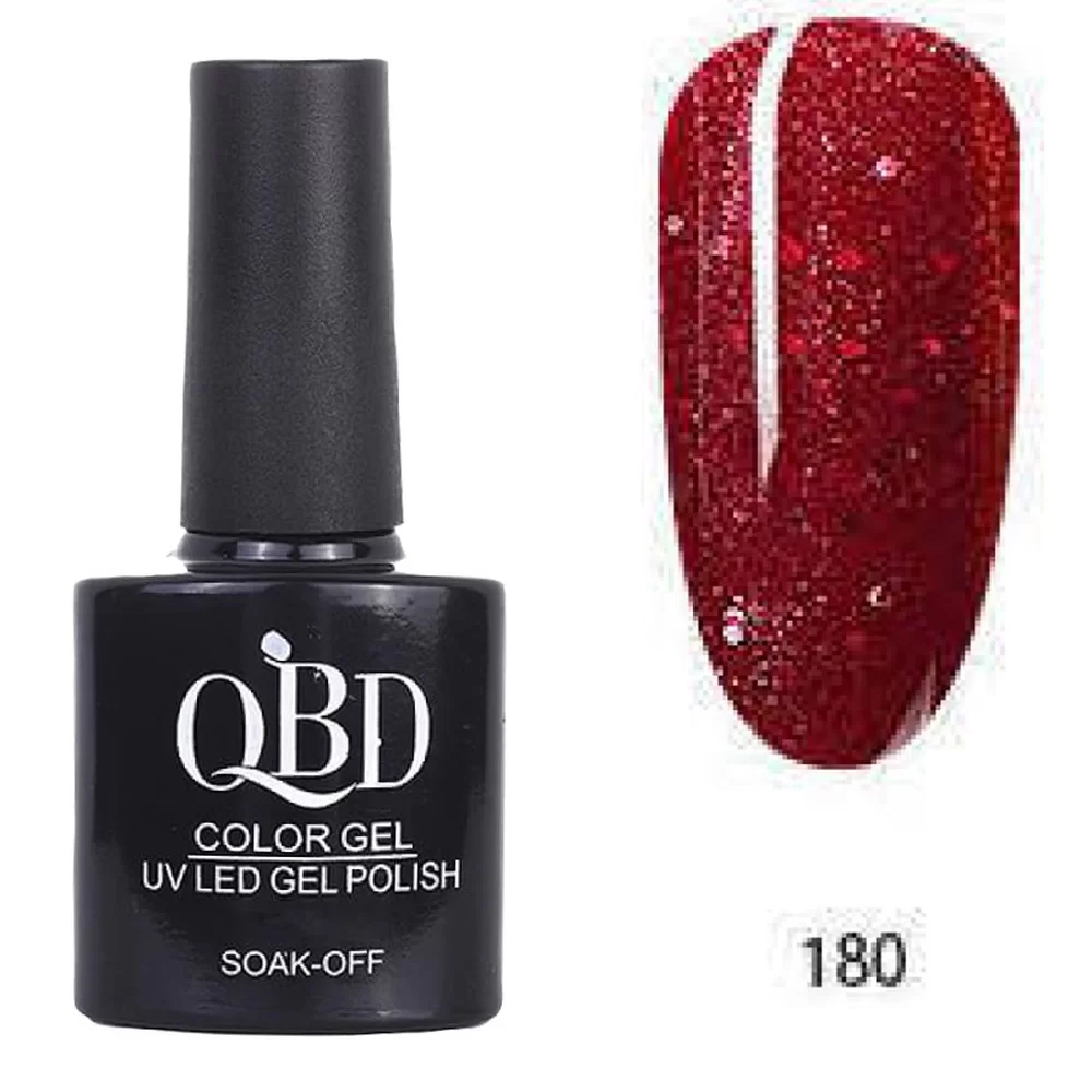 fiwo-MqLxQIkD Επαγγελματικό Ημιμόνιμο Βερνίκι QBD Color Gel UV LED GEL POLISH SHELLAC SOAK-OFF 10ML - 180 - Image 1