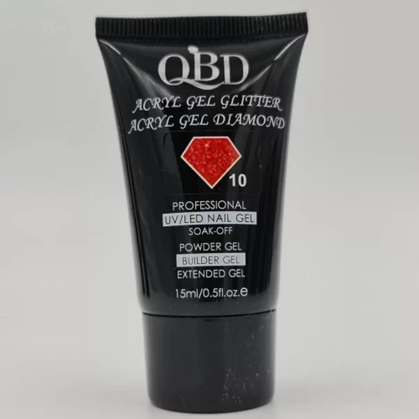QBD GLITTER ACRYLGEL 10 Diamond 15ml