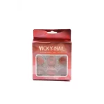 VICKY NAIL GLITTER ΣΚΟΝΗ ΓΙΑ ΝΥΧΙΑ RED ROYAL ΣΕΤ 6 ΤΕΜΑΧΙΩΝ