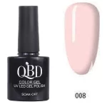 Επαγγελματικό Ημιμόνιμο Βερνίκι QBD Color Gel UV LED GEL POLISH SHELLAC SOAK-OFF 10ML - 008