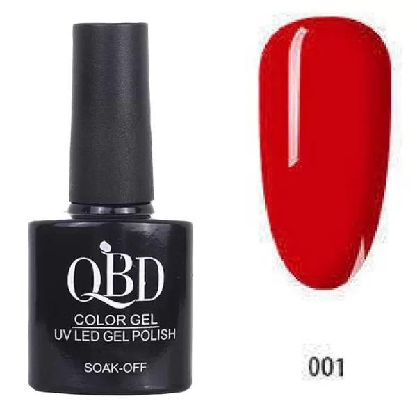 Επαγγελματικό Ημιμόνιμο Βερνίκι QBD Color Gel UV LED GEL POLISH SHELLAC SOAK-OFF 10ML - 001