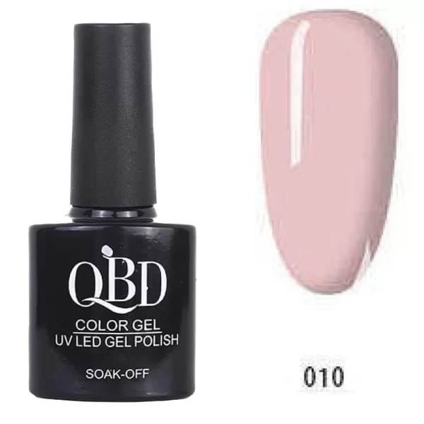 Επαγγελματικό Ημιμόνιμο Βερνίκι QBD Color Gel UV LED GEL POLISH SHELLAC SOAK-OFF 10ML - 010
