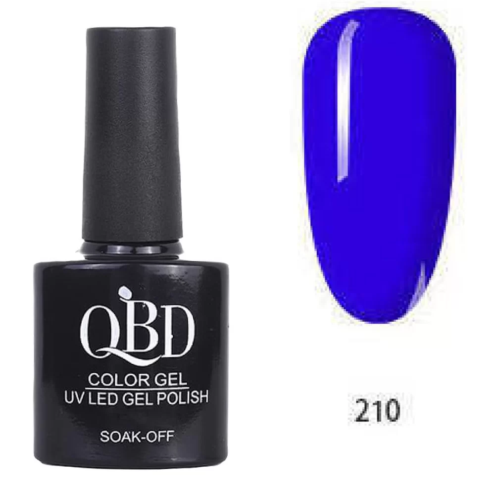 fiwo-XbbYWPiu Επαγγελματικό Ημιμόνιμο Βερνίκι QBD Color Gel UV LED GEL POLISH SHELLAC SOAK-OFF 10ML - 210 - Image 1