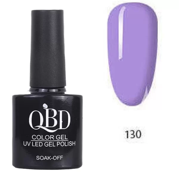 Επαγγελματικό Ημιμόνιμο Βερνίκι QBD Color Gel UV LED GEL POLISH SHELLAC SOAK-OFF 10ML - 130