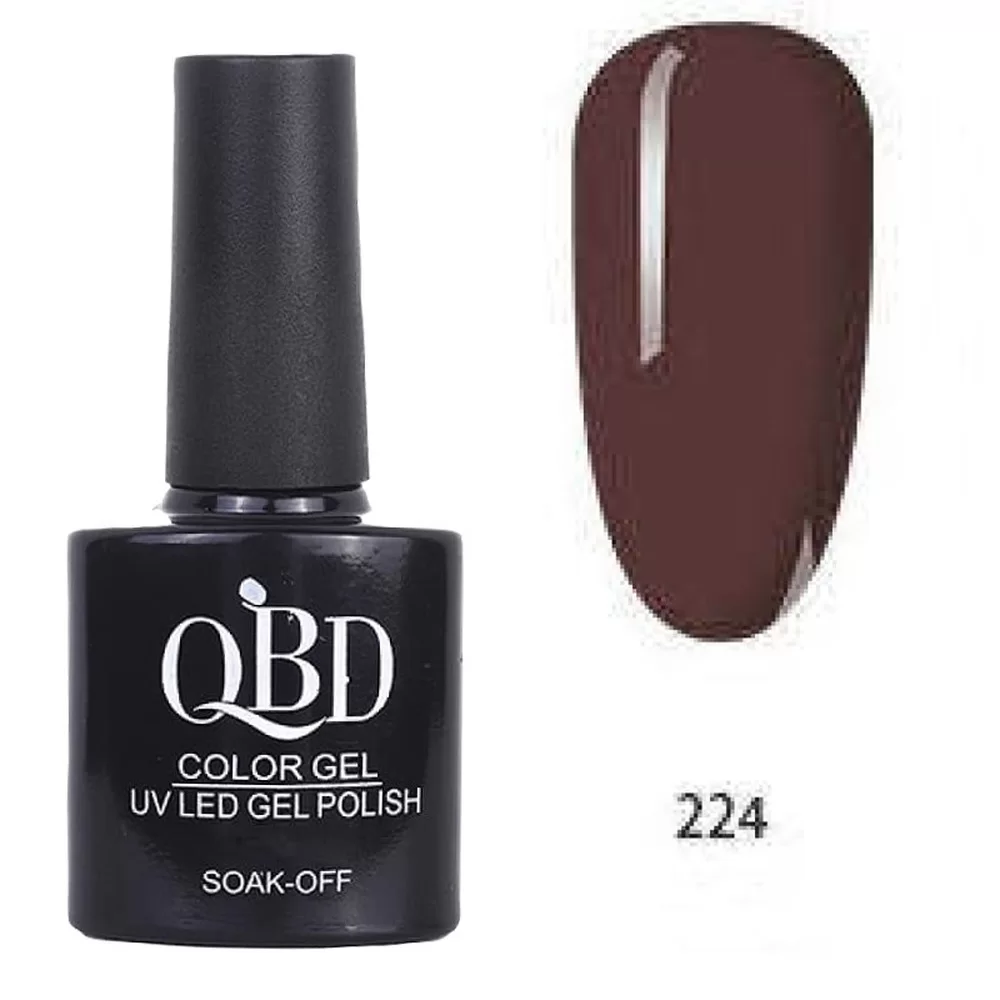 fiwo-a5h6UsOF Επαγγελματικό Ημιμόνιμο Βερνίκι QBD Color Gel UV LED GEL POLISH SHELLAC SOAK-OFF 10ML - 224 - Image 1