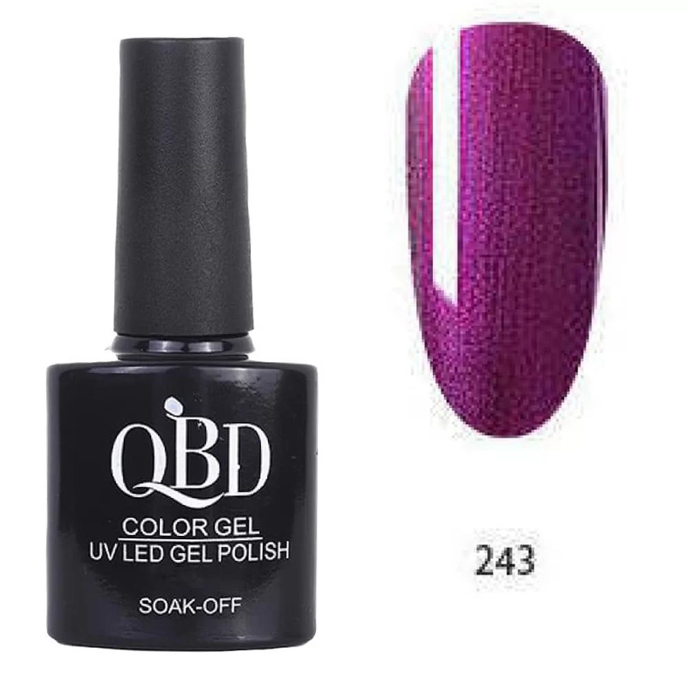 fiwo-ayy1Z95e Επαγγελματικό Ημιμόνιμο Βερνίκι QBD Color Gel UV LED GEL POLISH SHELLAC SOAK-OFF 10ML - 243 - Image 1