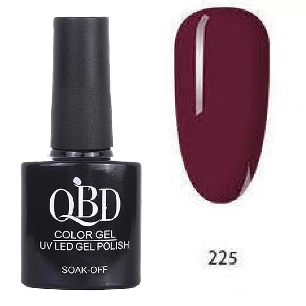 fiwo-d2yc4HT2 Επαγγελματικό Ημιμόνιμο Βερνίκι QBD Color Gel UV LED GEL POLISH SHELLAC SOAK-OFF 10ML - 225 - Image 1