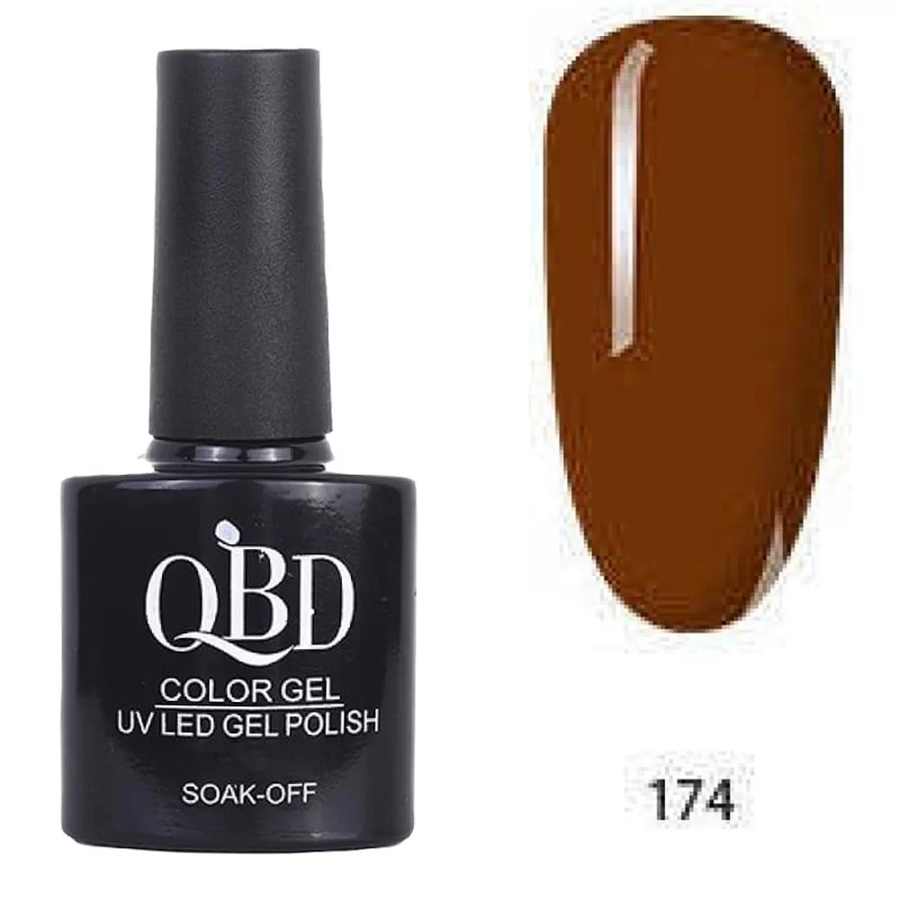 fiwo-g2ZqMWUe Επαγγελματικό Ημιμόνιμο Βερνίκι QBD Color Gel UV LED GEL POLISH SHELLAC SOAK-OFF 10ML - 174 - Image 1
