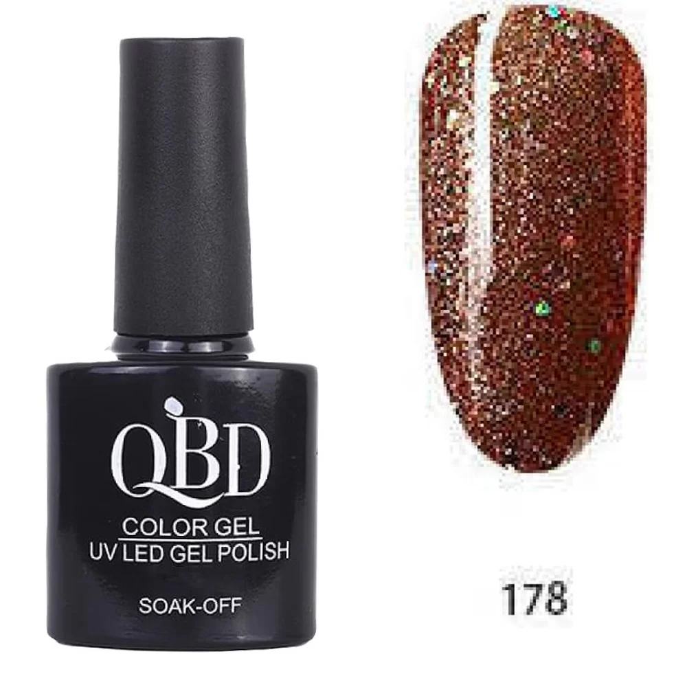 fiwo-hNxN8LER Επαγγελματικό Ημιμόνιμο Βερνίκι QBD Color Gel UV LED GEL POLISH SHELLAC SOAK-OFF 10ML - 178 - Image 1