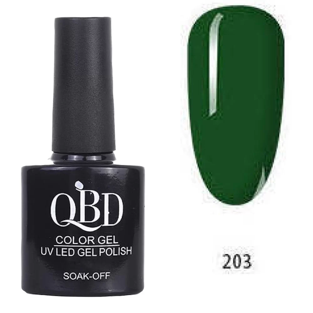 fiwo-jVjFzKce Επαγγελματικό Ημιμόνιμο Βερνίκι QBD Color Gel UV LED GEL POLISH SHELLAC SOAK-OFF 10ML - 203 - Image 1