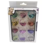 ΣΕΤ 12 ΒΑΖΑΚΙΑ ΜΕ ΠΟΛΥΧΡΩΜΕΣ ΔΙΑΚΟΣΜΗΤΙΚΕΣ ΝΥΦΑΔΕΣ ΝΥΧΙΩΝ NY-PL12B