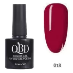 Επαγγελματικό Ημιμόνιμο Βερνίκι QBD Color Gel UV LED GEL POLISH SHELLAC SOAK-OFF 10ML - 018