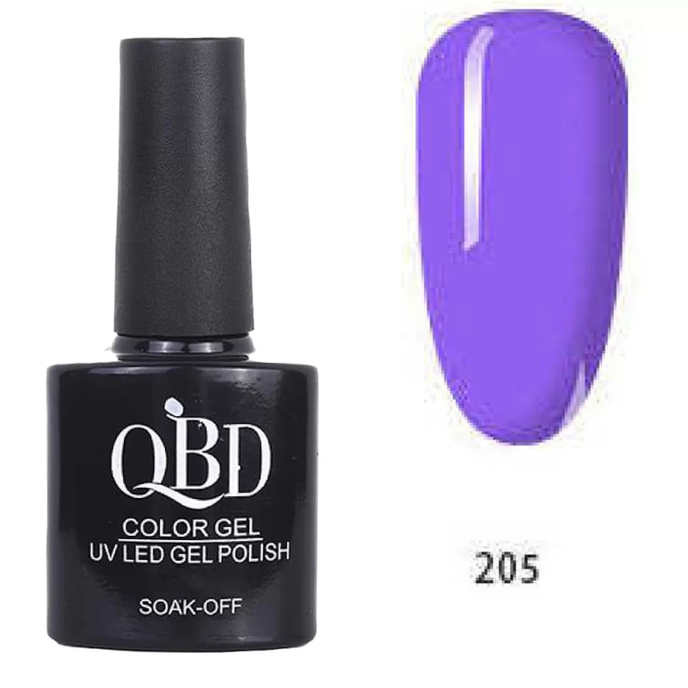 fiwo-u0AOoK2z Επαγγελματικό Ημιμόνιμο Βερνίκι QBD Color Gel UV LED GEL POLISH SHELLAC SOAK-OFF 10ML - 205 - Image 1