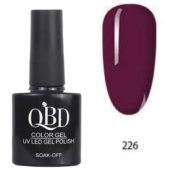 Επαγγελματικό Ημιμόνιμο Βερνίκι QBD Color Gel UV LED GEL POLISH SHELLAC SOAK-OFF 10ML - 226