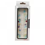 GLITTER STARS ΓΙΑ ΜΑΝΙΚΙΟΥΡ ΠΕΝΤΙΚΙΟΥΡ ΣΕΤ 12 ΒΑΖΑΚΙΑ 51750-12 BLUE/WHITE/GOLD NY-51750-14