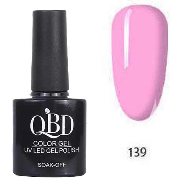 Επαγγελματικό Ημιμόνιμο Βερνίκι QBD Color Gel UV LED GEL POLISH SHELLAC SOAK-OFF 10ML - 139