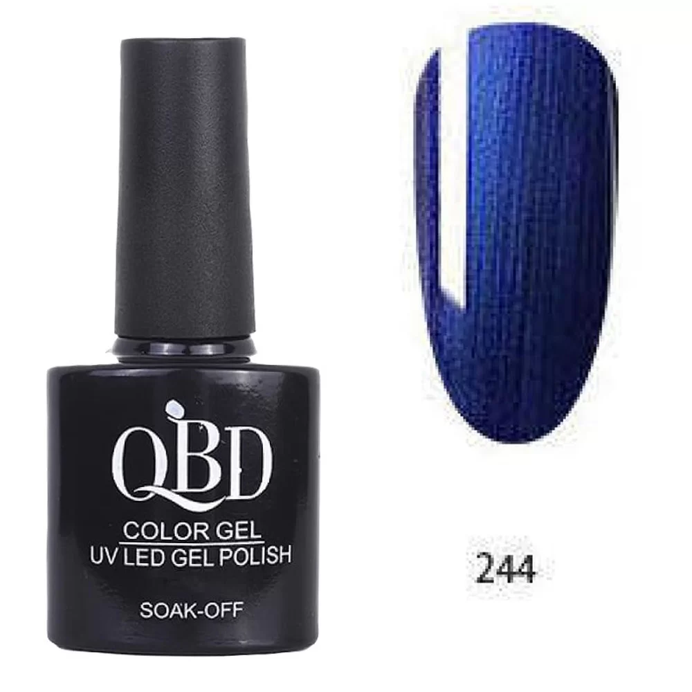 fiwo-zmyri31r Επαγγελματικό Ημιμόνιμο Βερνίκι QBD Color Gel UV LED GEL POLISH SHELLAC SOAK-OFF 10ML - 244 - Image 1