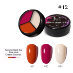 Παλέτα 3 Χρωμάτων Mobray Nail Art Painting Solid Cream Soak Off Gel No12