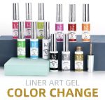 Mobray 12 Χρώματα Nail Art Gel Για Λεπτές Γραμμές Και Εύκολη Δημιουργία Γαλλικού - Image 2