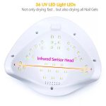 Λάμπα Πολυμερισμού Led/UV 54watt Sun X 36 led Mirror - Image 3