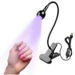 Mini Led UV Lamp με Κλιπ για Gel Tips & Nail Art