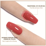 Mobray Στερεό κρεμώδες gel για nail art 5g No10 (Solid Pudding Cream) - Image 2