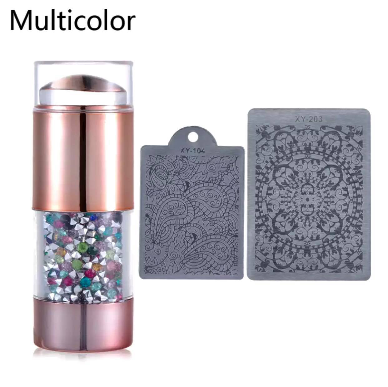 244989397_199998002238788_5117943709573786363_n.jpg Σφραγίδα Νυχιών με 2 στάμπες Multicolor στρας SFR-001 - Image 1