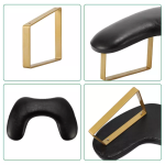 Σκαμπό Μανικιούρ Πεντικιούρ με μεταλλικά πόδια - Image 5