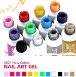 Mobray 12 Χρώματα Nail Art Gel Για Λεπτές Γραμμές Και Εύκολη Δημιουργία Γαλλικού - Image 6