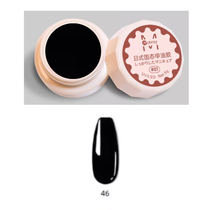 46.png Mobray Στερεό κρεμώδες gel για nail art 5g No46 (Solid Pudding Cream) - Image 1