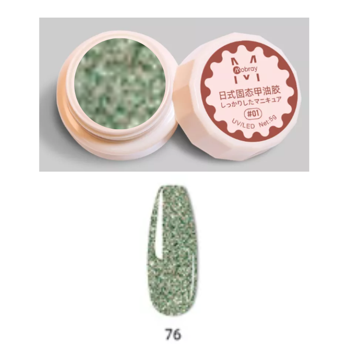 76.png Mobray Στερεό κρεμώδες gel για nail art 5g No76 (Solid Pudding Cream) - Image 1