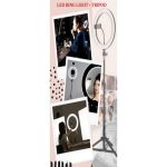 Επαγγελματικό Φωτογραφικό Φωτιστικό Δαχτυλίδι Ring Lamp Light LED USB 1,6m με 3 Χρώματα Φωτισμού, Dimmer & Τρίποδο FO-5616 - Image 2