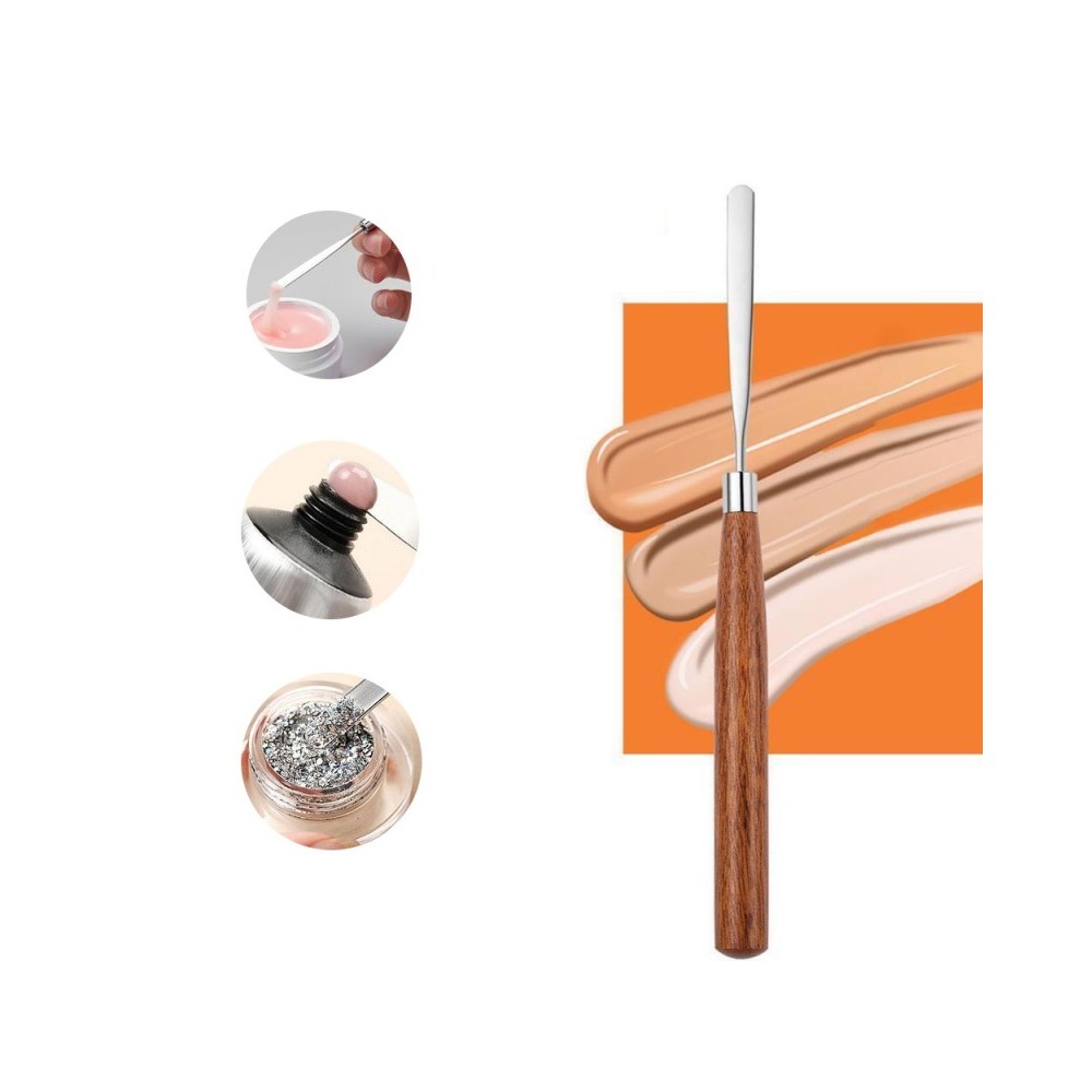 NY-15091.jpg Σπάτουλα Εύκαμπτη με Ξύλινη Λαβή - Image 1