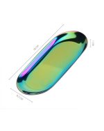 Μεταλλική Ορθογώνια Λεκάνη Εργαλείων με Διπλό Nail Art Πινέλο - Image 2