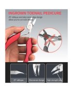 Εργαλεία Pedicure Σετ 8 τμχ Ατσάλινα σε Κασετίνα - Image 3